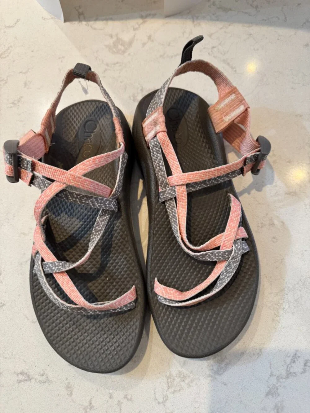 NEW Chaco Kids Youth Size 6 Sport Sandals | Pink & Gray | Never Worn